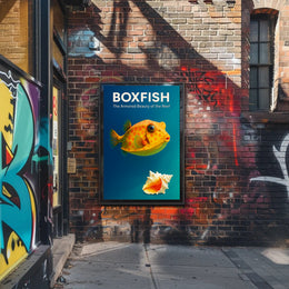 Boxfish The Armored Beauty of the Reef Poster PosterGoat