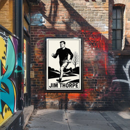 Jim Thorpe Athletic Icon Poster