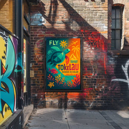 Fly Tokelau Travel Adventure Explore Island Paradise Travel Poster PosterGoat