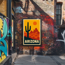 Arizona Desert Landscape Poster