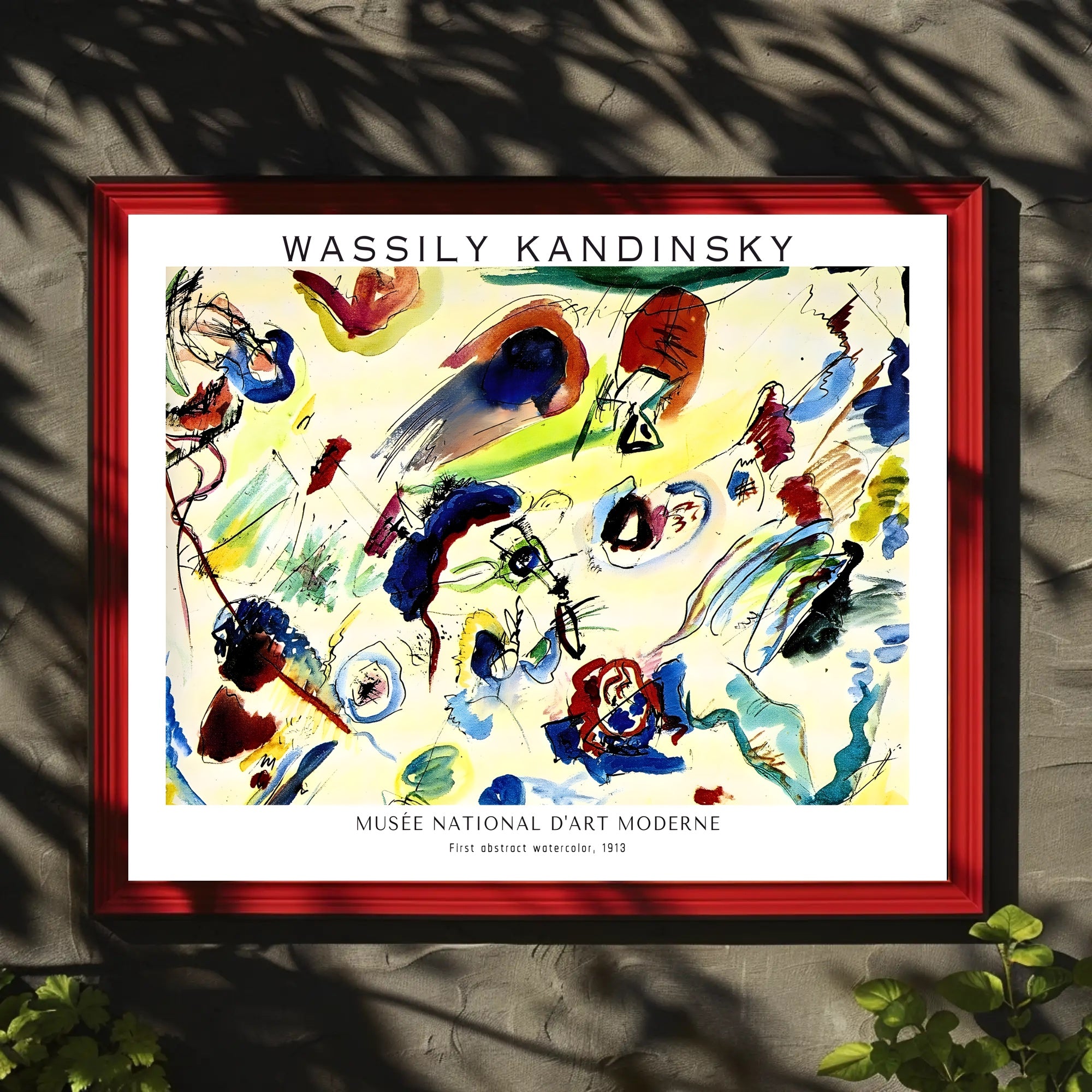 Wassily Kandinsky First Abstract Watercolor Poster
