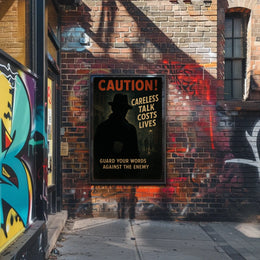 Caution Careless Talk Costs Lives Poster