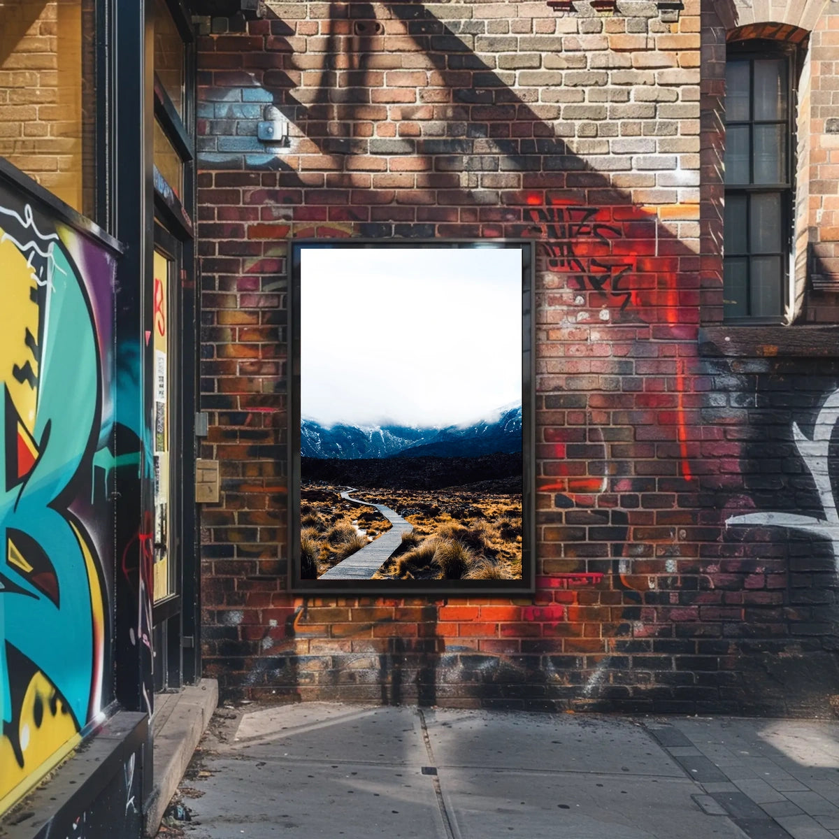 Pathway Through The Mountains Poster