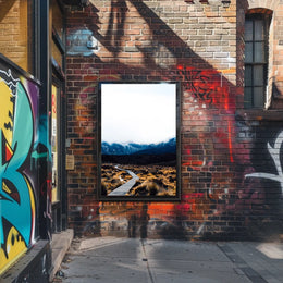 Pathway Through The Mountains Poster