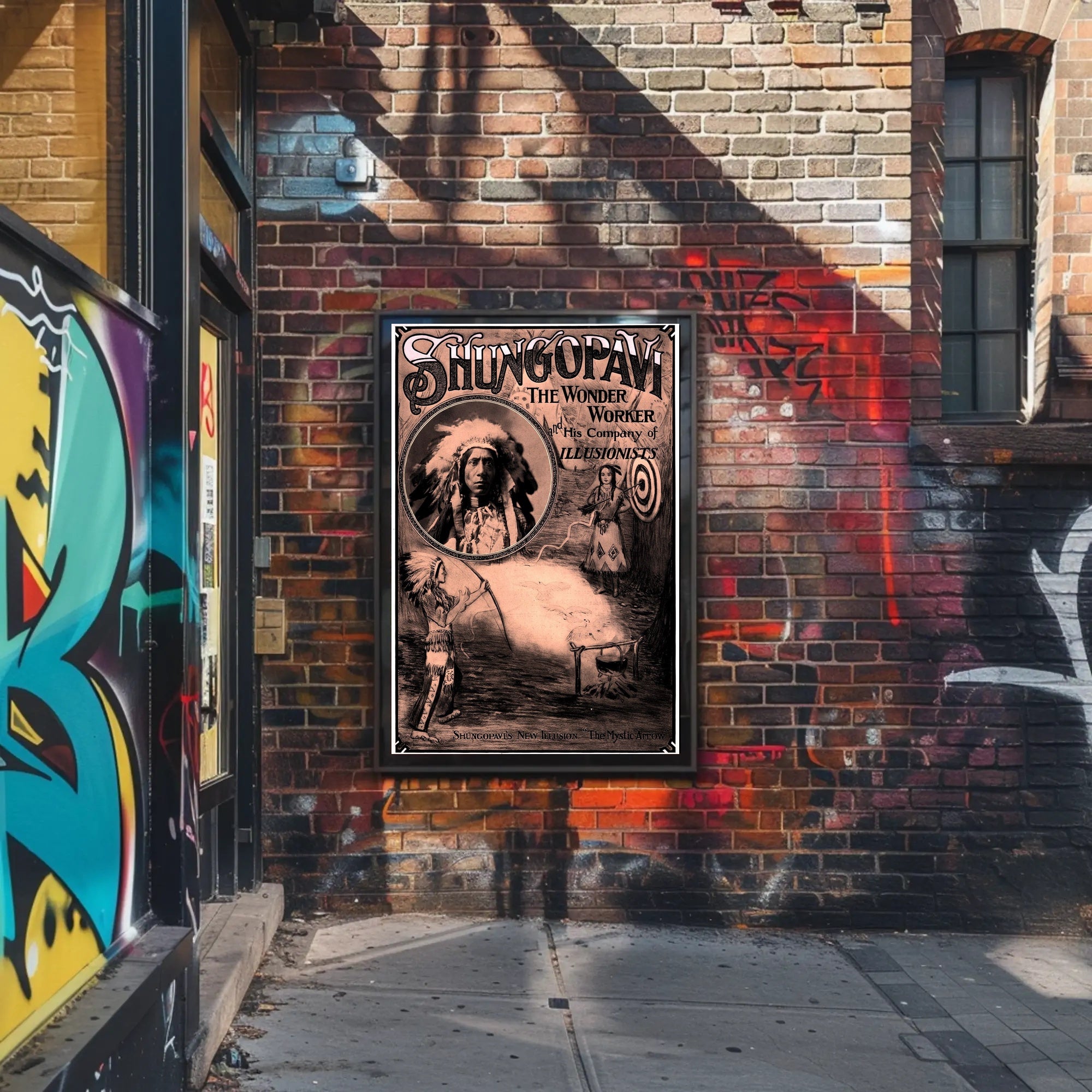 Mystical Native American Magic Show Cultural Heritage Poster