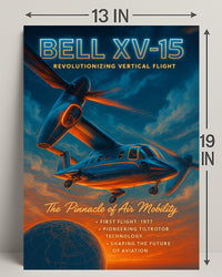 Bell XV-15 Revolutionizing Vertical Flight Poster PosterGoat