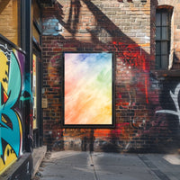 Watercolor Abstract Poster Colorful Modern Wall Art