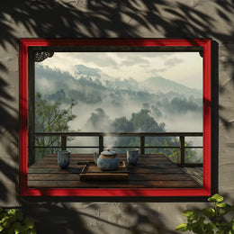 Serene East Asian Tea Ceremony Poster Print