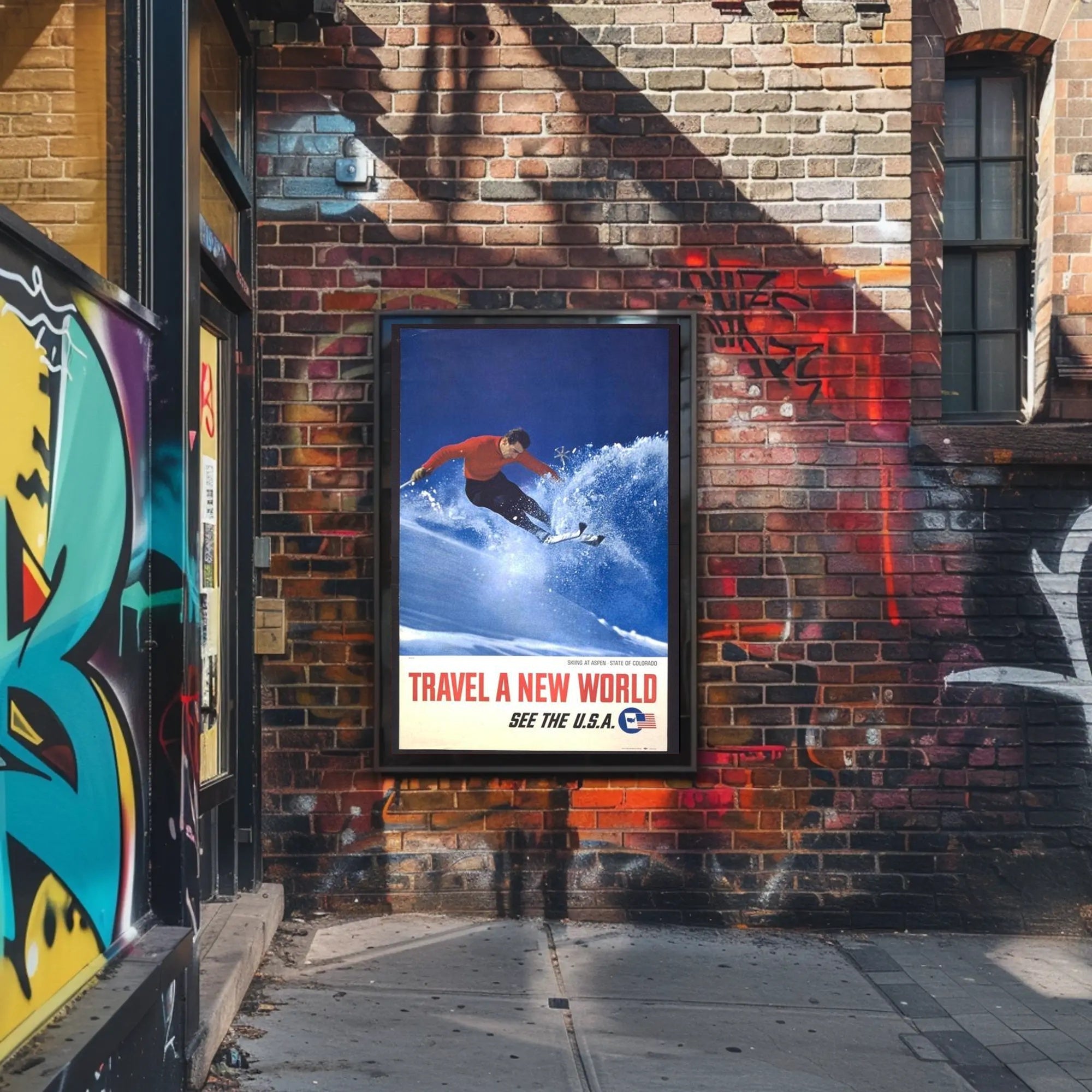Adventure Awaits in Aspen Poster PosterGoat