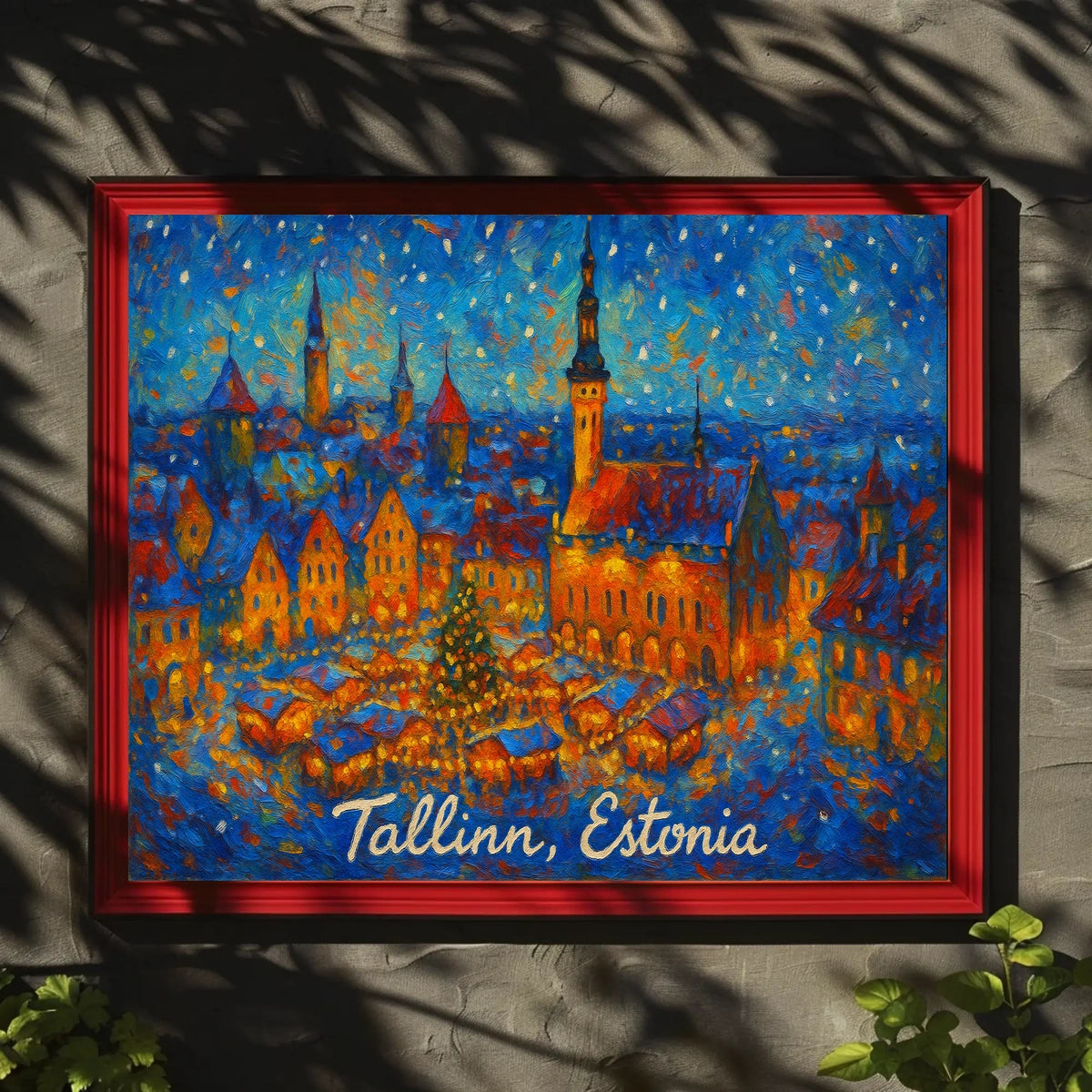 Tallinn, Estonia Winter Wonderland Poster