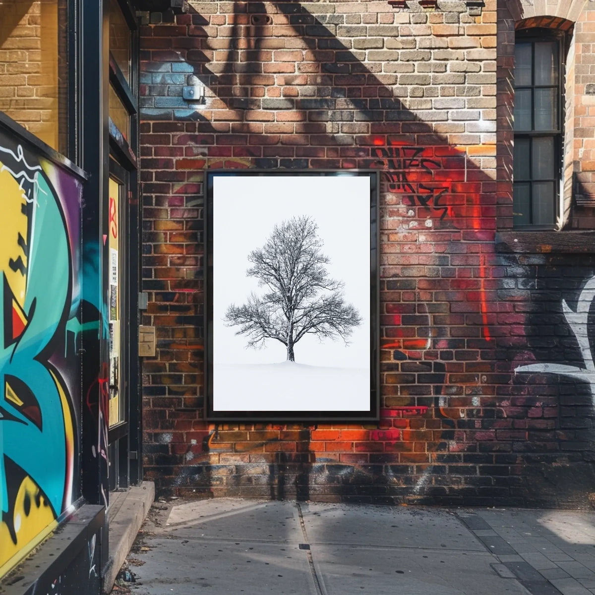 Solitary Winter Tree Poster