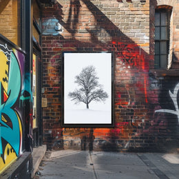 Solitary Winter Tree Poster