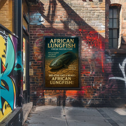 African Lungfish Survival Poster: Nature's Resilient Wonder