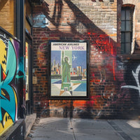 American Airlines New York Poster PosterGoat