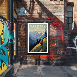 Olympic National Park Scenic Poster Wall Art Print