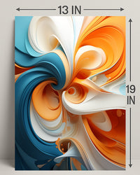 Abstract Swirl Of Colors Abstract Poster PosterGoat