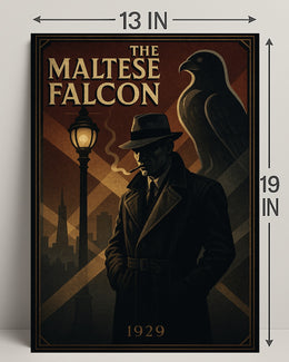 The Maltese Falcon Noir Film Poster Pop Culture Poster
