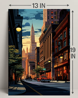Urban Sunset Poster PosterGoat