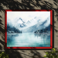 Serene Mountain Reflections Poster
