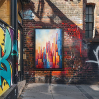Abstract Cityscape Abstract Poster