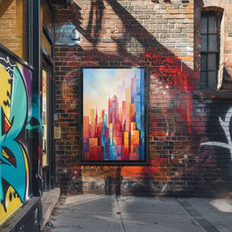 Abstract Cityscape Abstract Poster