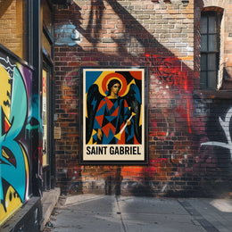 Saint Gabriel Religious Iconography Art Poster