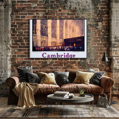 Cambridge King's College Chapel Poster