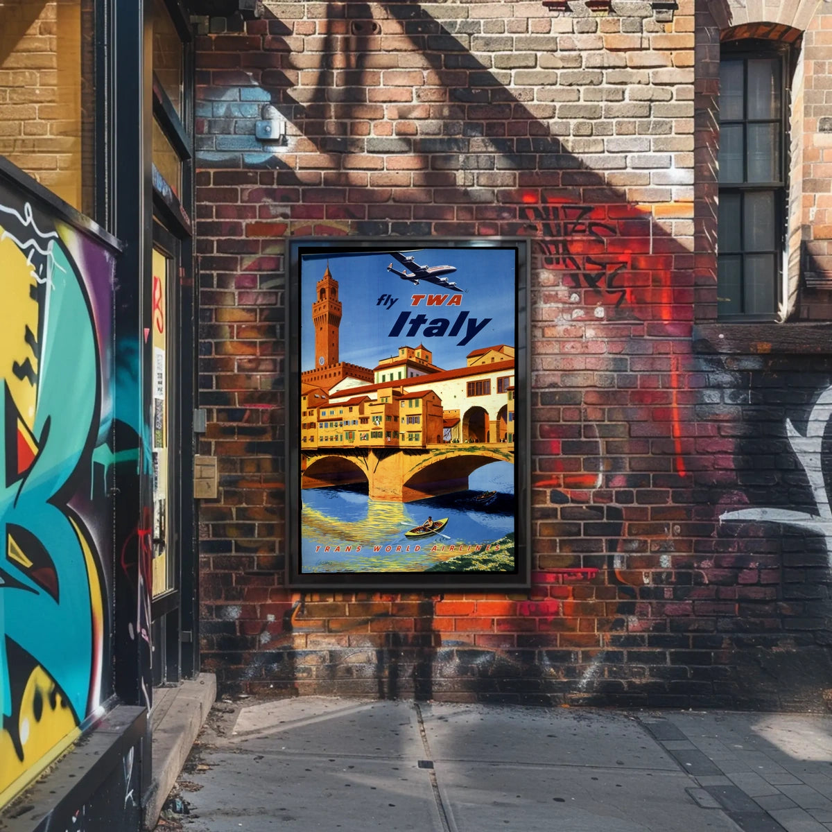 Fly Twa To Italy Poster