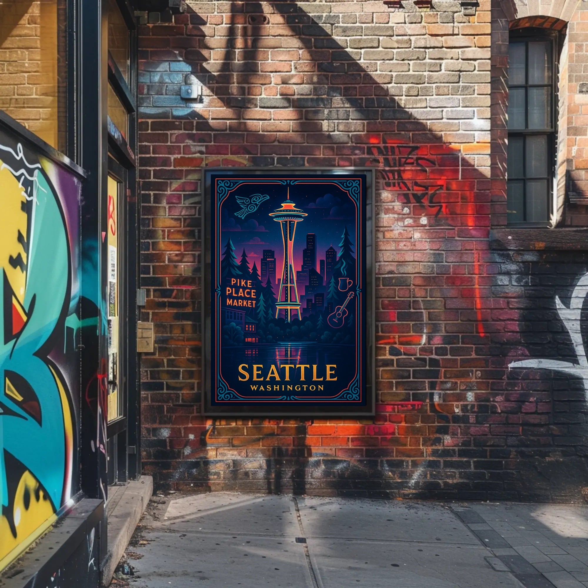Enchanting Seattle Skyline Poster