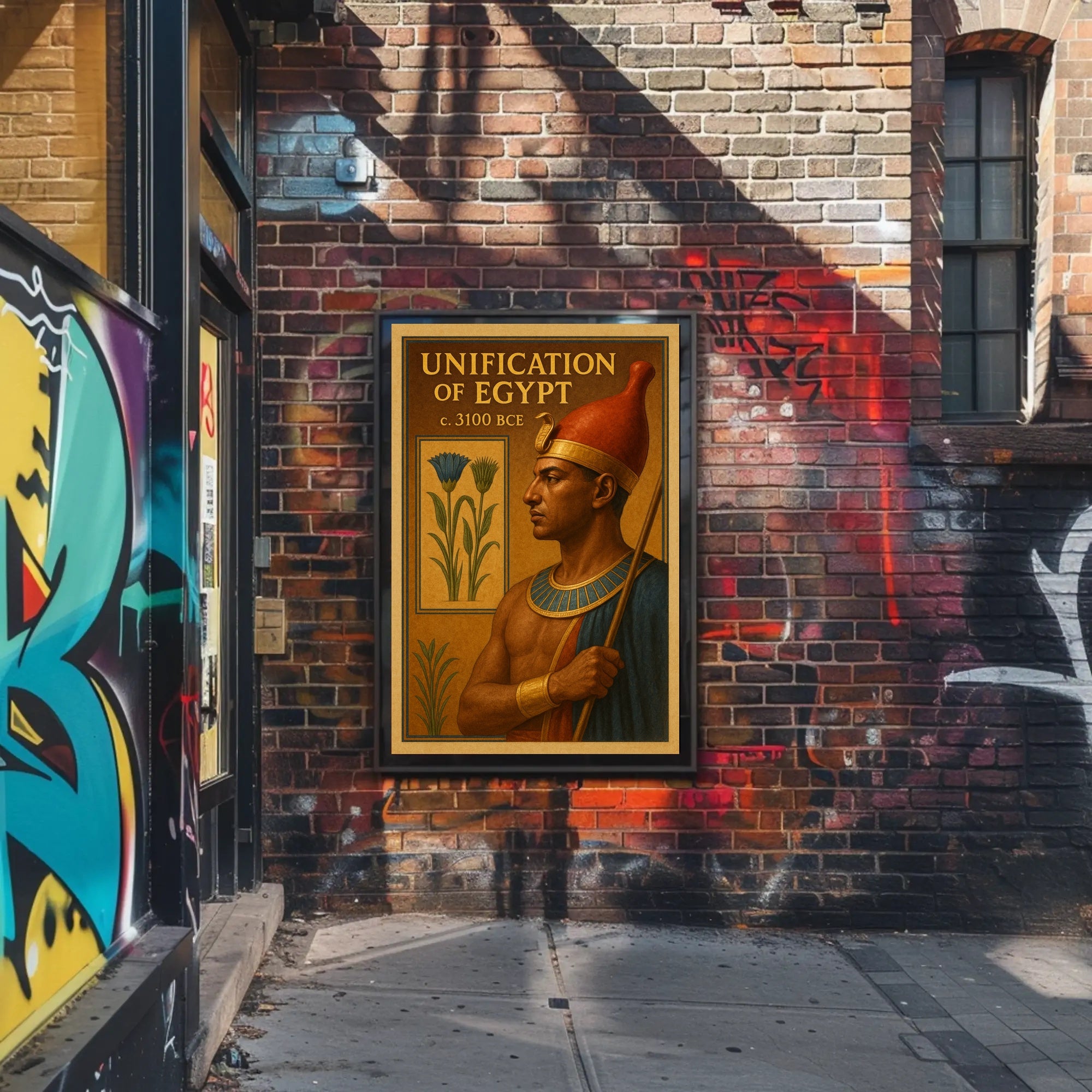 Unification of Egypt c. 3100 BCE Poster PosterGoat