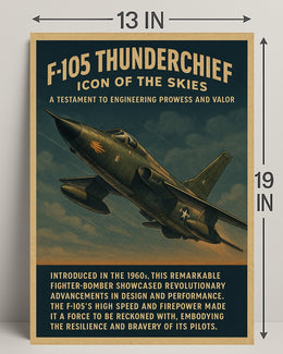 F-105 Thunderchief Icon of the Skies Poster PosterGoat