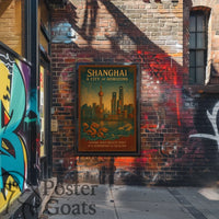 Shanghai Skyline Travel Poster