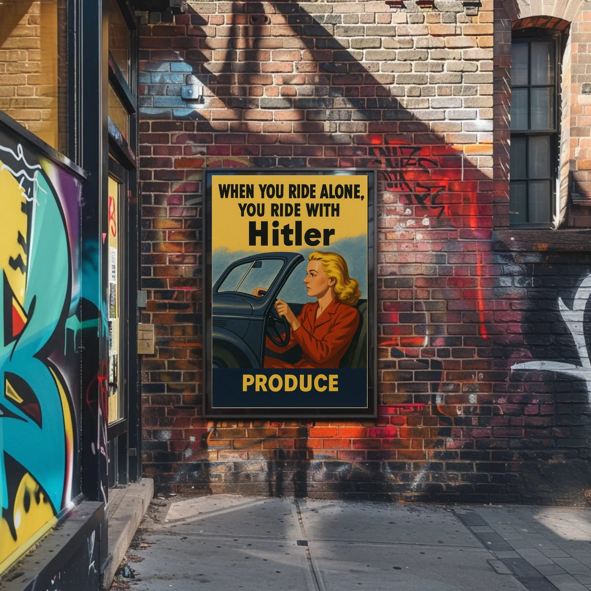 When You Ride Alone, You Ride with Hitler Poster
