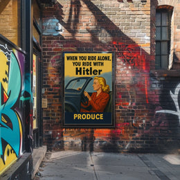 When You Ride Alone, You Ride with Hitler Poster