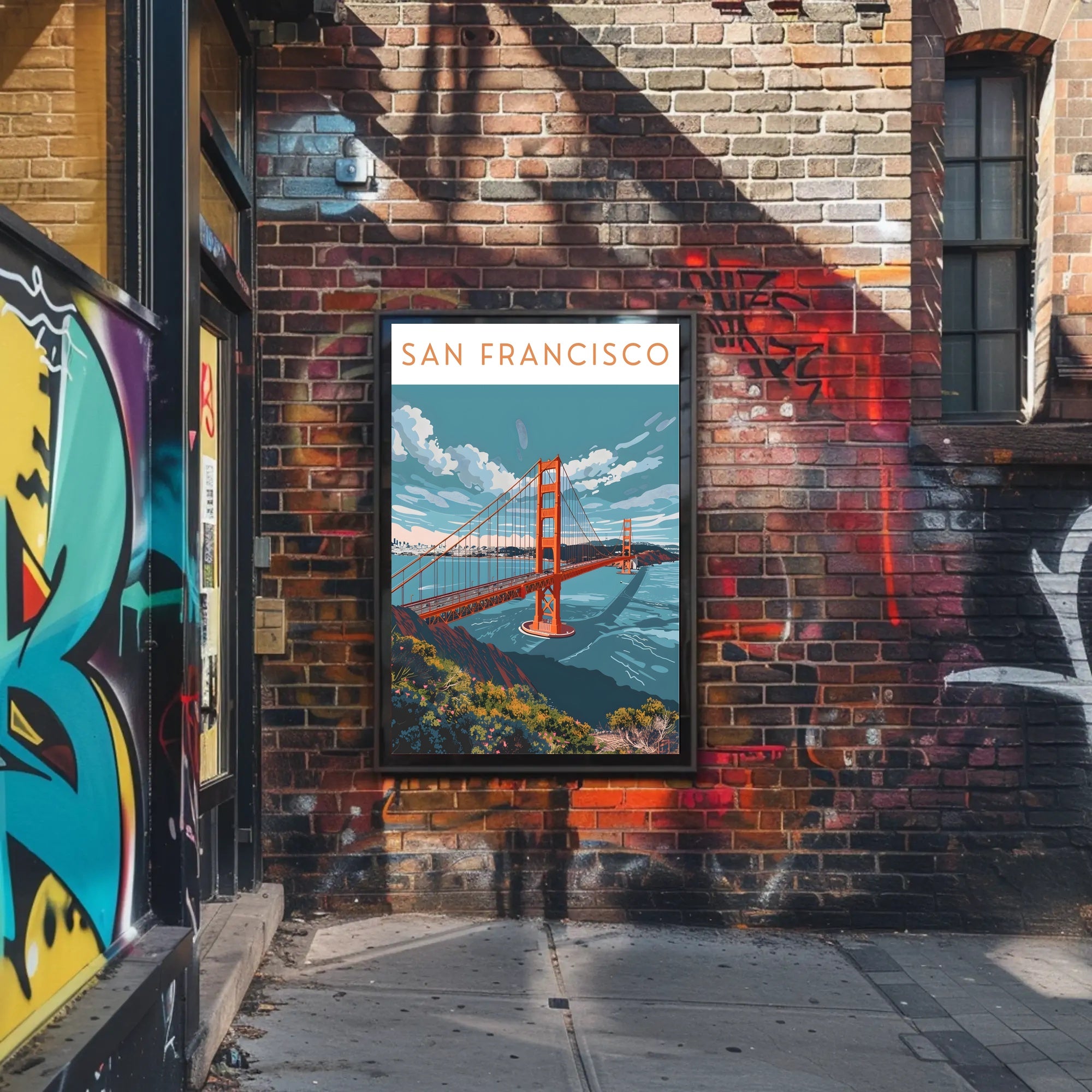 Golden Gate Bridge in San Francisco Travel Poster
