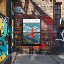 Golden Gate Bridge in San Francisco Travel Poster