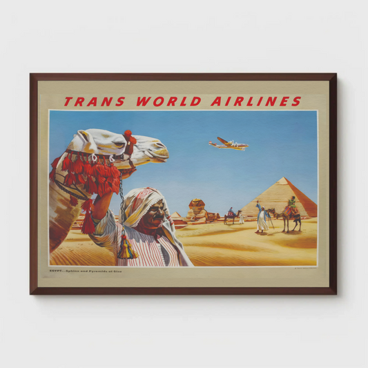 Egypt - Sphinx and Pyramids at Giza Poster