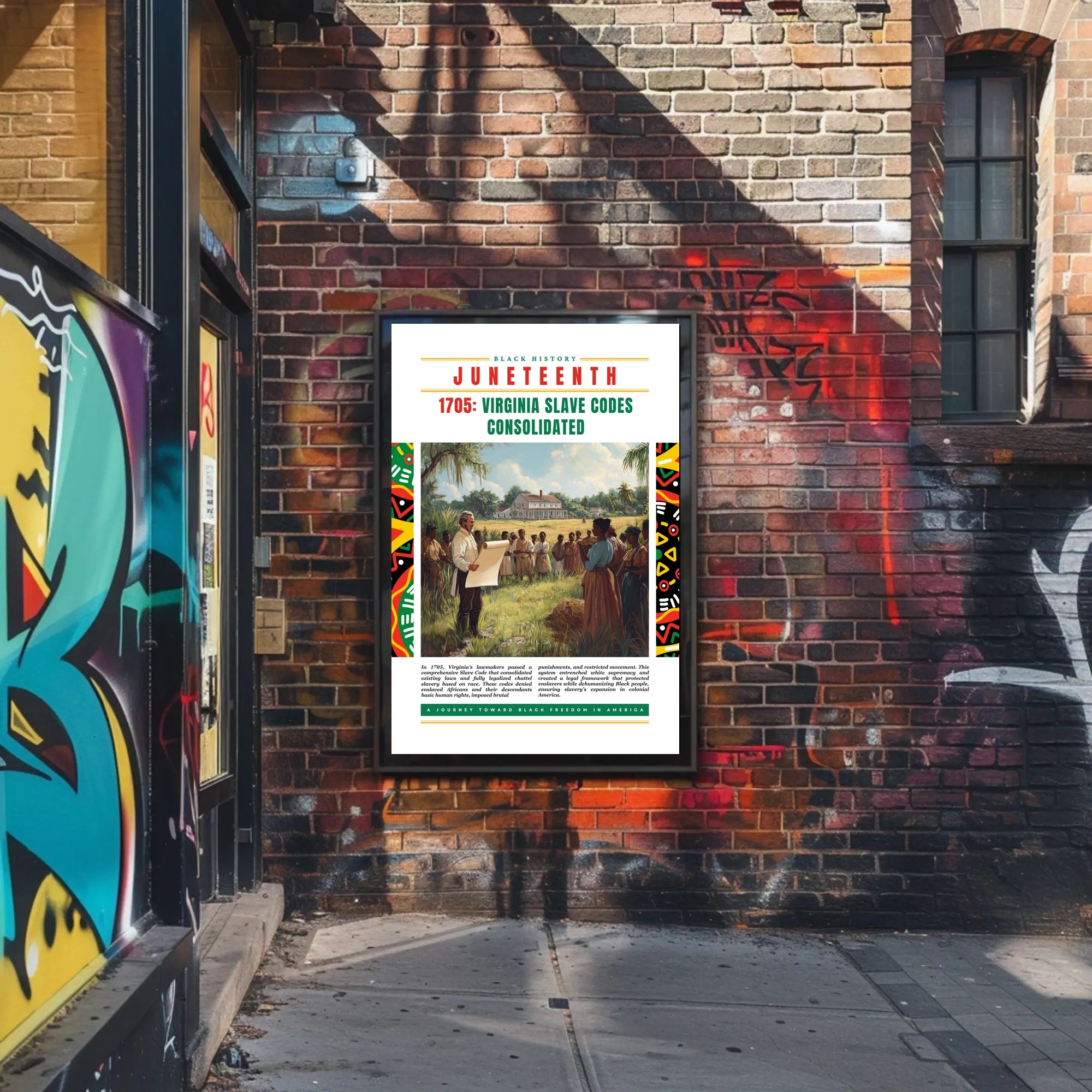 Juneteenth Commemorative Poster: Cultural or Heritage Poster