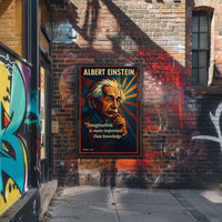 Creative Genius Poster: Modern Art with Mathematical Flair