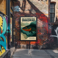 Fear the Freshwater Hunter Snakehead Poster