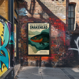 Fear the Freshwater Hunter Snakehead Poster