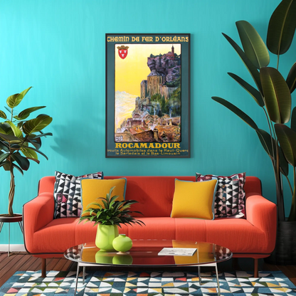 Rocamadour Travel Poster