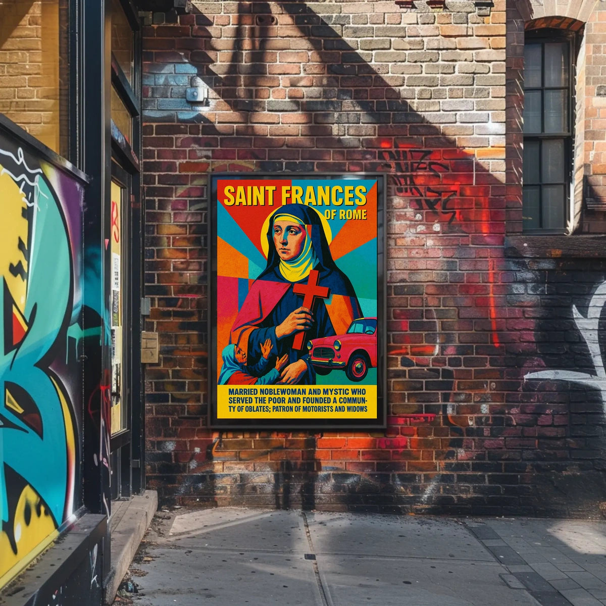 Saint Frances Of Rome Poster