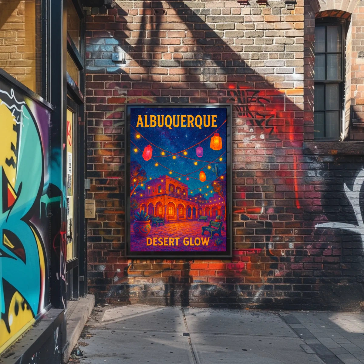 Albuquerque Desert Glow Poster