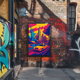 Vibrant New York Cityscape Poster