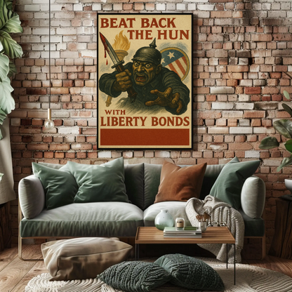 World War I Era Liberty Bonds Propaganda Poster