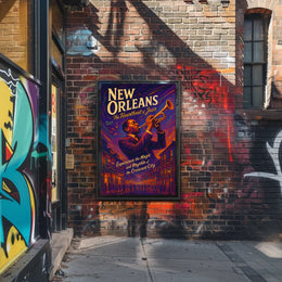 New Orleans The Heartbeat Of Jazz Poster