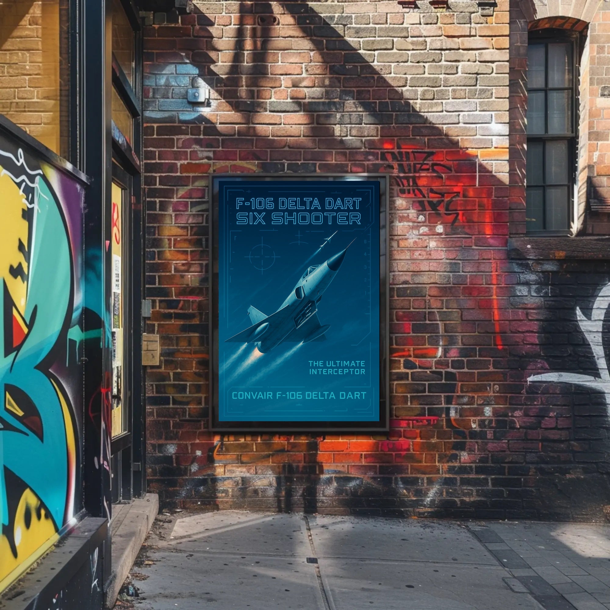 F-106 Delta Dart Six Shooter Poster