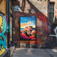 The Acropolis At Sunset Poster