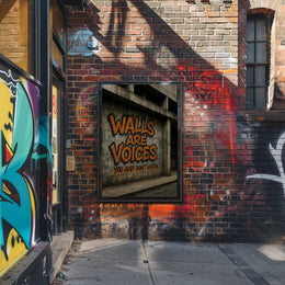 Urban Graffiti Art with Bold Message Poster